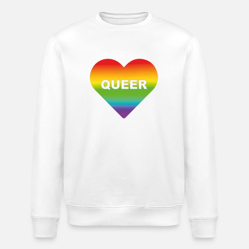 Queer Transgender sein - Stanley/Stella Unisex Bio-Sweatshirt ROLLER - Weiß