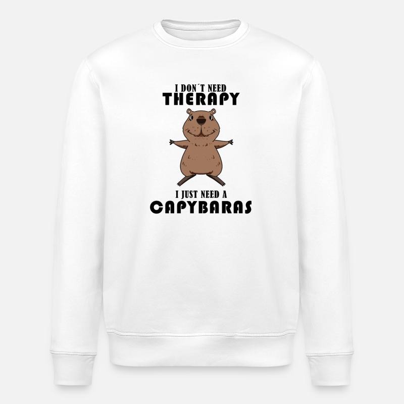 Capybara Wasserschwein Capybaras - Sweat bio ROLLER Stanley/Stella Unisexe - blanc