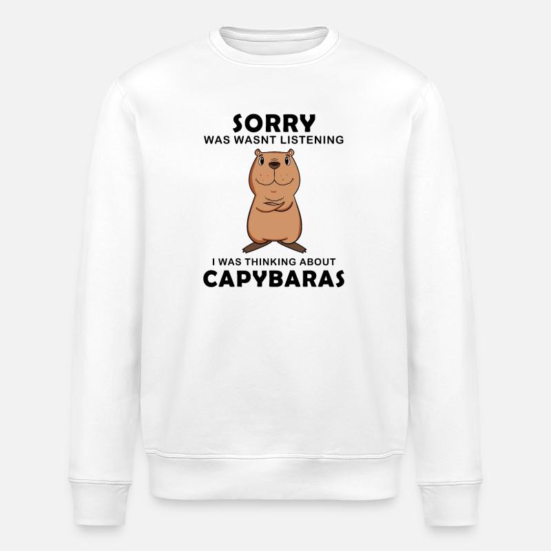 Capybara Wasserschwein Capybaras - Sweat bio ROLLER Stanley/Stella Unisexe - blanc