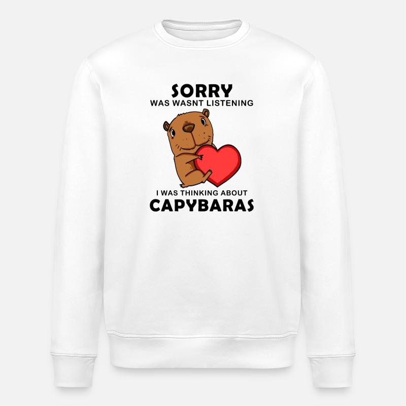 Capybara Wasserschwein Capybaras - Sweat bio ROLLER Stanley/Stella Unisexe - blanc