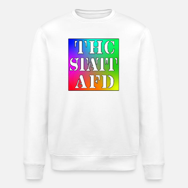 THC STATT AFD - Stanley/Stella Unisex Bio-Sweatshirt ROLLER - Weiß