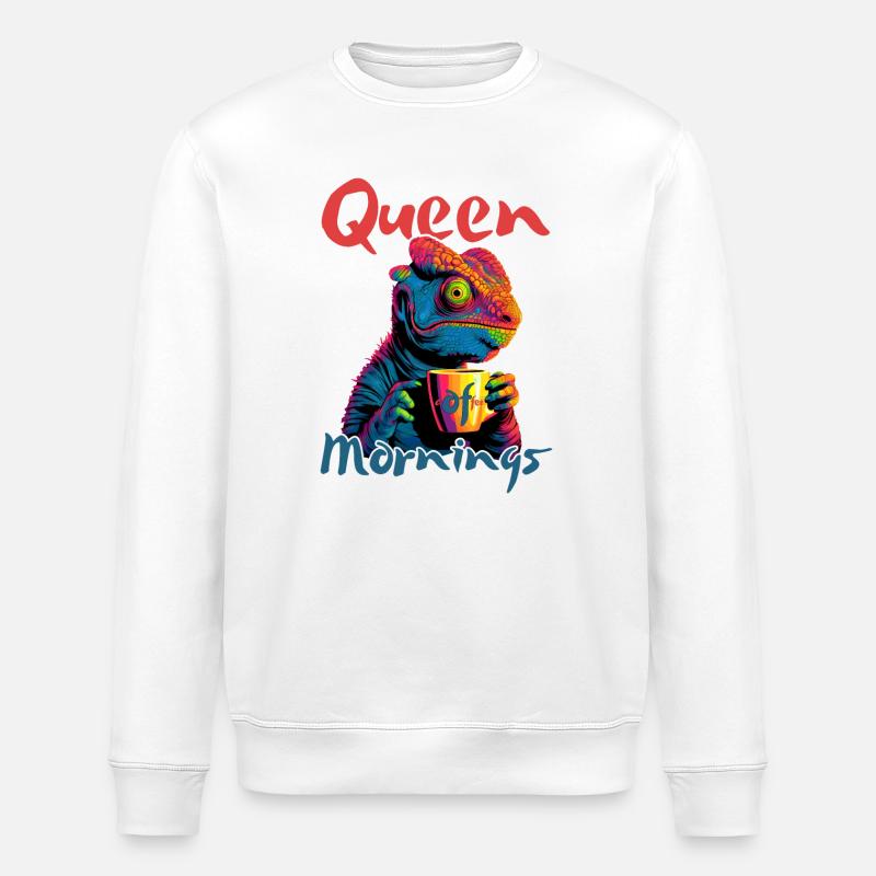 Königin des Morgens - Stanley/Stella Unisex Bio-Sweatshirt ROLLER - Weiß