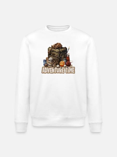 Rollenspiel Abenteuerzeit Fantasyausrüstung - Stanley/Stella Unisex Bio-Sweatshirt ROLLER - Weiß