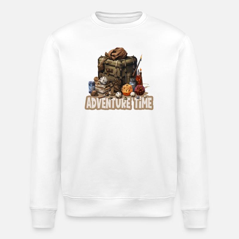 Rollenspiel Abenteuerzeit Fantasyausrüstung - Stanley/Stella Unisex Bio-Sweatshirt ROLLER - Weiß