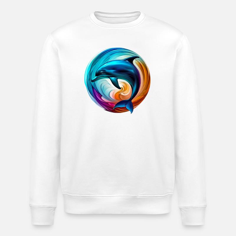 Delfin - Stanley/Stella Unisex Bio-Sweatshirt ROLLER - Weiß