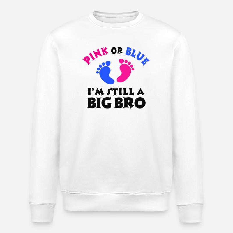 Fier grand frère frère Déclaration d’amour - Sweat bio ROLLER Stanley/Stella Unisexe - blanc