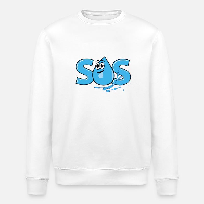 S.O.S. - Stanley/Stella Unisex Bio-Sweatshirt ROLLER - Weiß