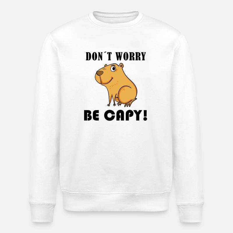 Capybara Wasserschwein Capybaras - Sweat bio ROLLER Stanley/Stella Unisexe - blanc
