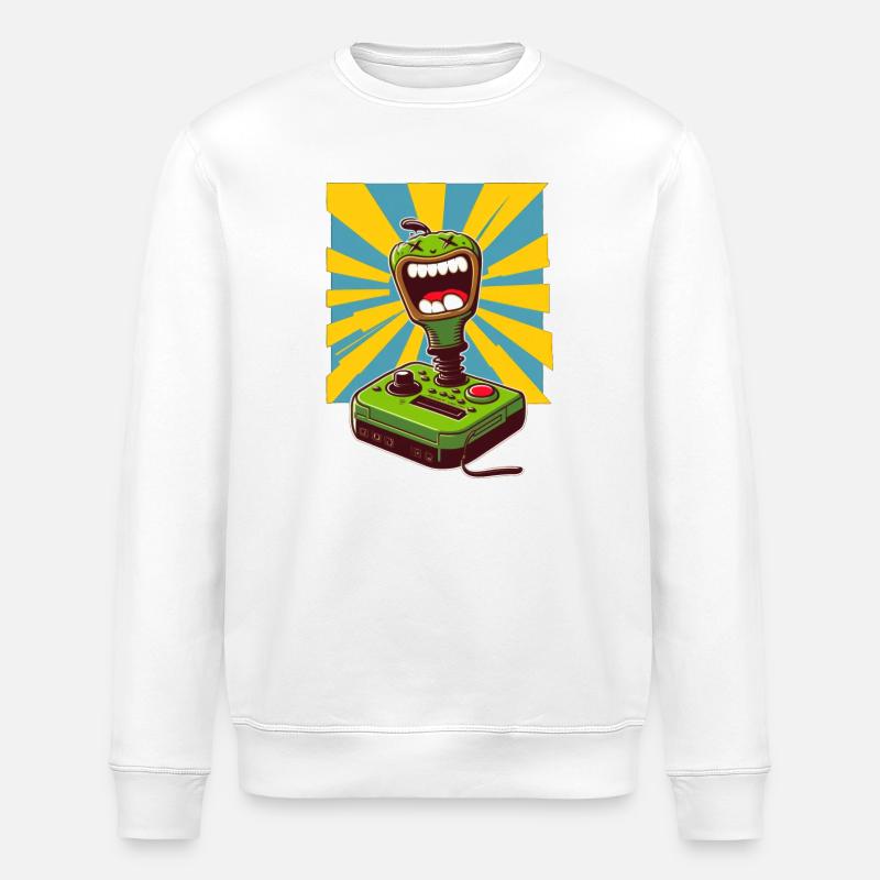 Joystick 01 - Sweat bio ROLLER Stanley/Stella Unisexe - blanc