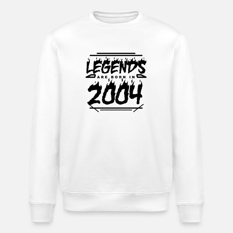 Légende 2004 - Année 2004 - Année 2004 - Sweat bio ROLLER Stanley/Stella Unisexe - blanc