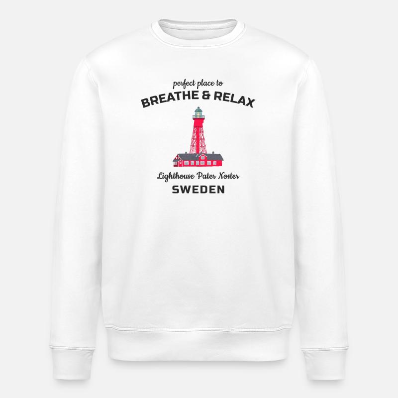 Suède, Pater Noster Lighthouse, Relax - Sweat bio ROLLER Stanley/Stella Unisexe - blanc