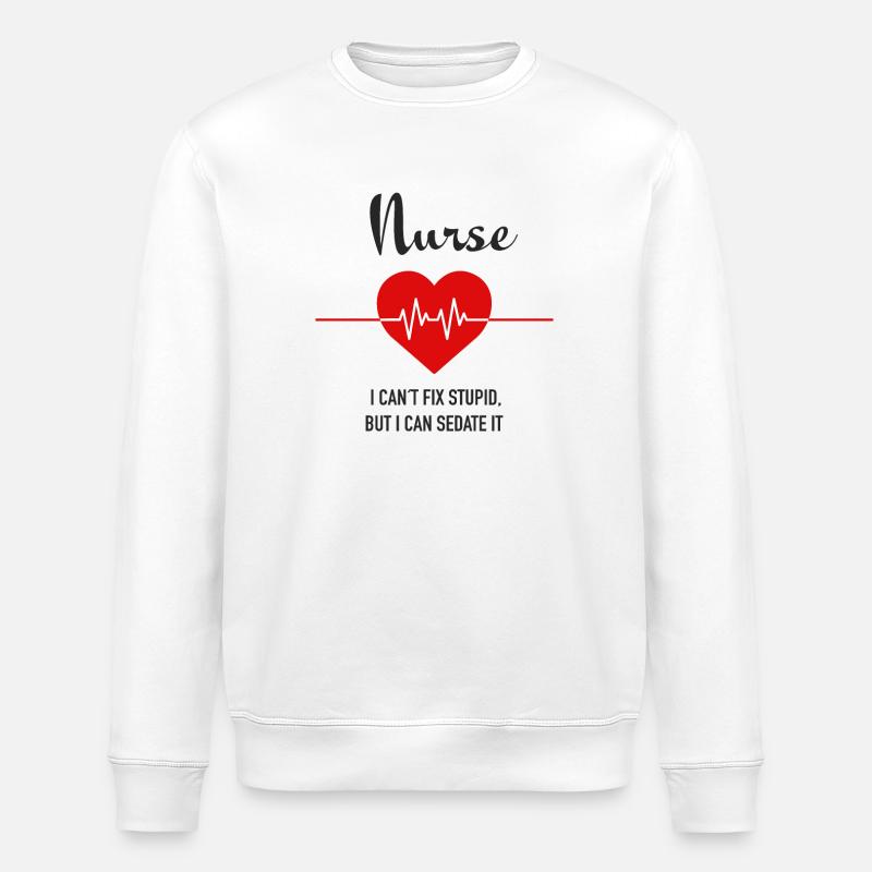 Infirmier - Sweat bio ROLLER Stanley/Stella Unisexe - blanc