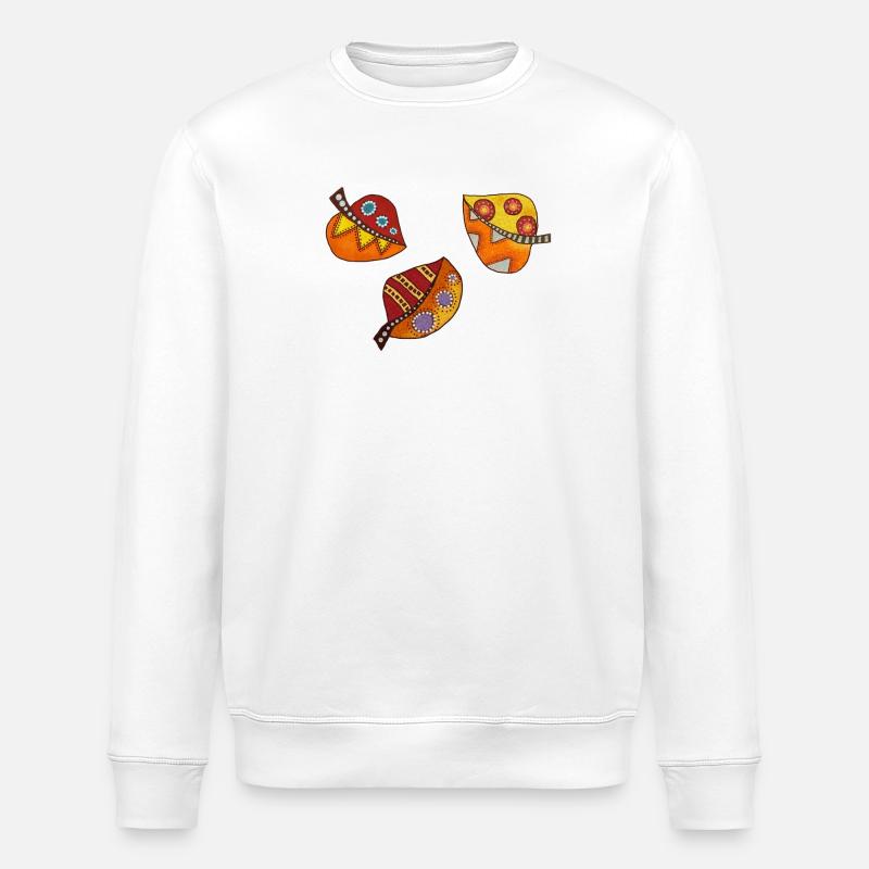 herbstblätter - Stanley/Stella Unisex Bio-Sweatshirt ROLLER - Weiß
