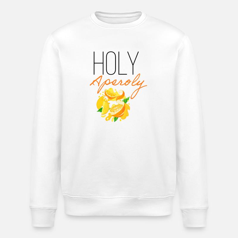 Holy Aperoly Cocktail Sommer Party Design - Stanley/Stella Unisex Bio-Sweatshirt ROLLER - Weiß