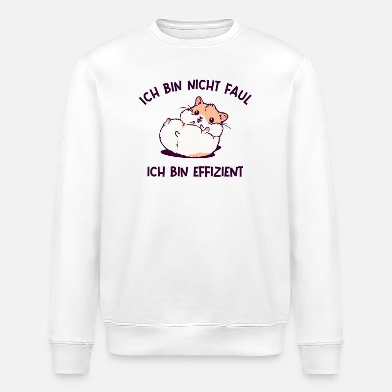 Haustiere Hamster Statement Lieblingstier Tiere - Stanley/Stella Unisex Bio-Sweatshirt ROLLER - Weiß