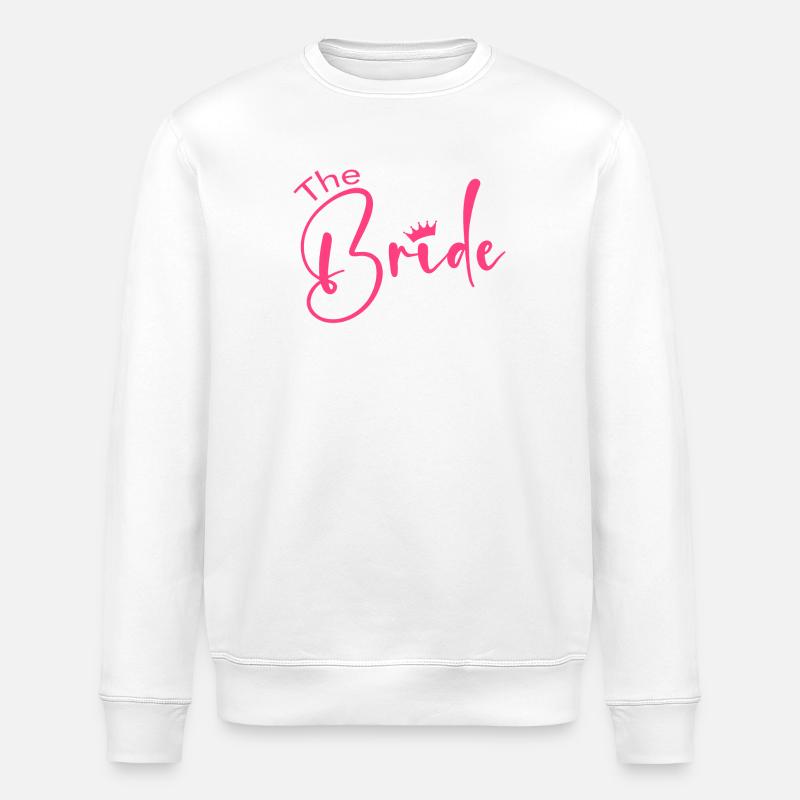 Team Bride -Krone! - Stanley/Stella Unisex Bio-Sweatshirt ROLLER - Weiß