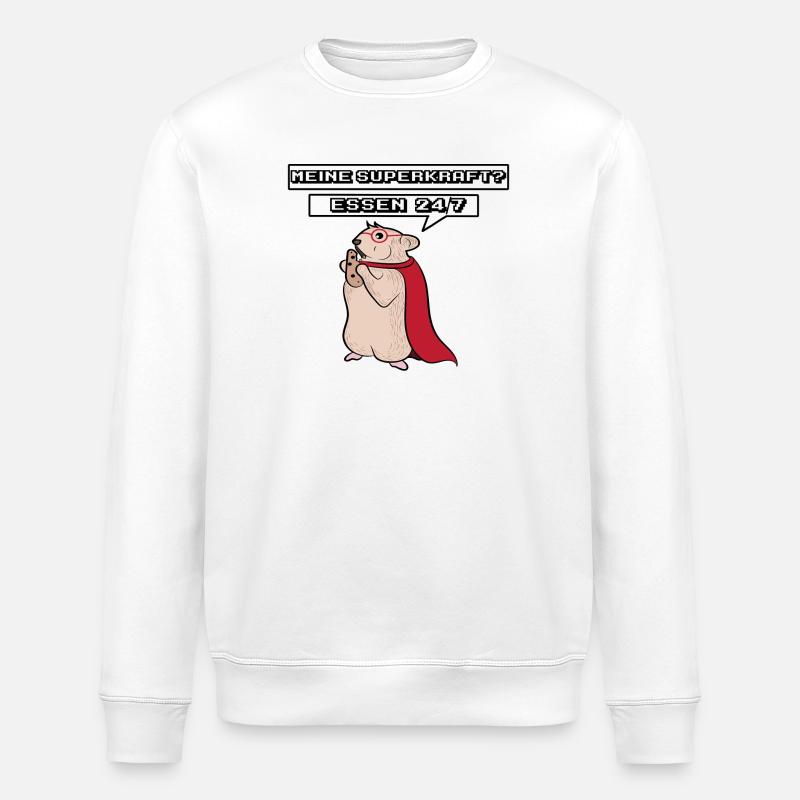 Rat, Lap Animal, Statement, Pets, Pet - Stanley/Stella ROLLER Unisex Organic Sweatshirt - white