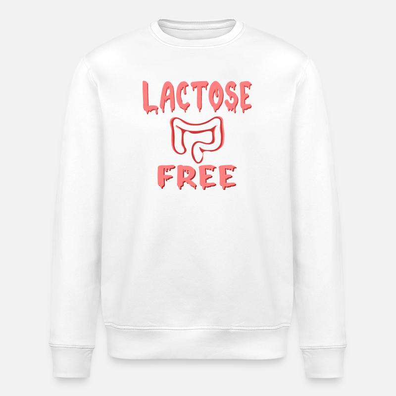 LAKTOSEFREIE DIÄT - DARM - Stanley/Stella Unisex Bio-Sweatshirt ROLLER - Weiß