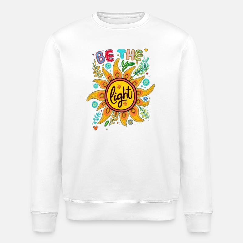 Be the Light - Stanley/Stella Unisex Bio-Sweatshirt ROLLER - Weiß