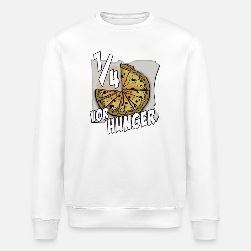 ein viertel vor hunger - Stanley/Stella Unisex Bio-Sweatshirt ROLLER - Weiß