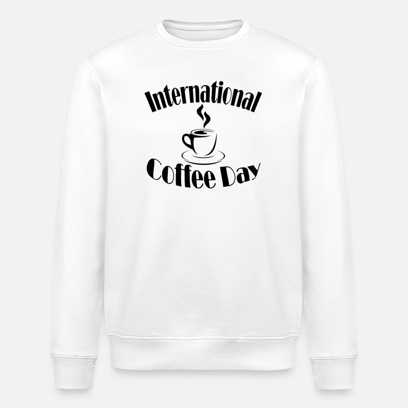 Coffee Day - Stanley/Stella Unisex Bio-Sweatshirt ROLLER - Weiß