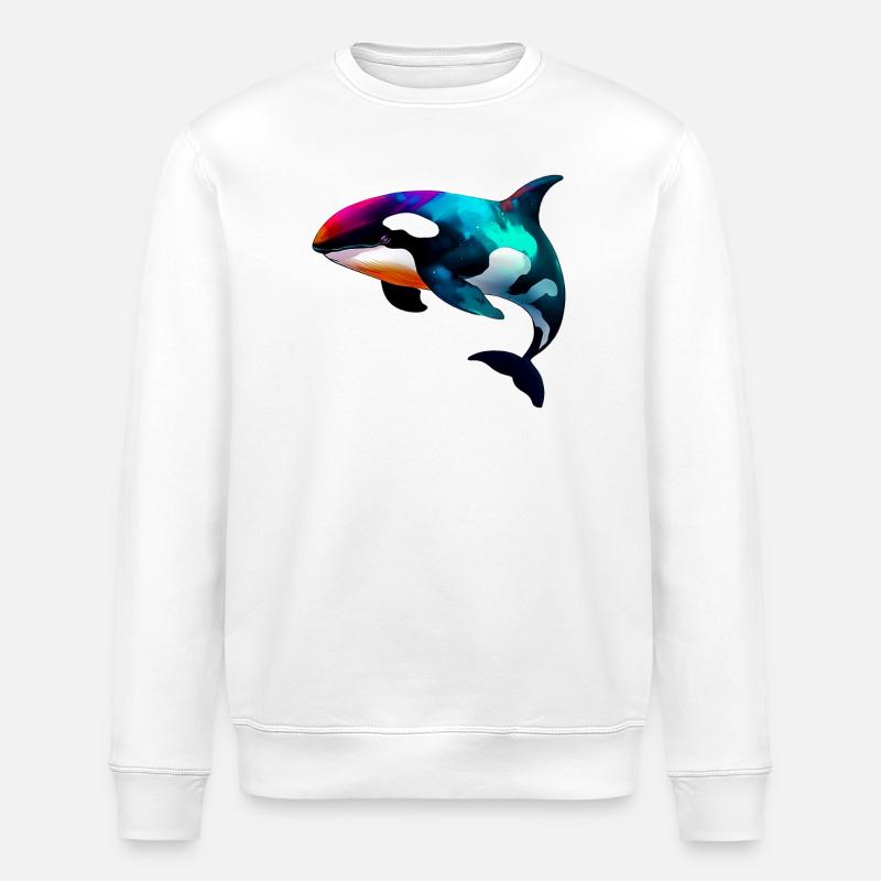 Schwertwal - Stanley/Stella Unisex Bio-Sweatshirt ROLLER - Weiß
