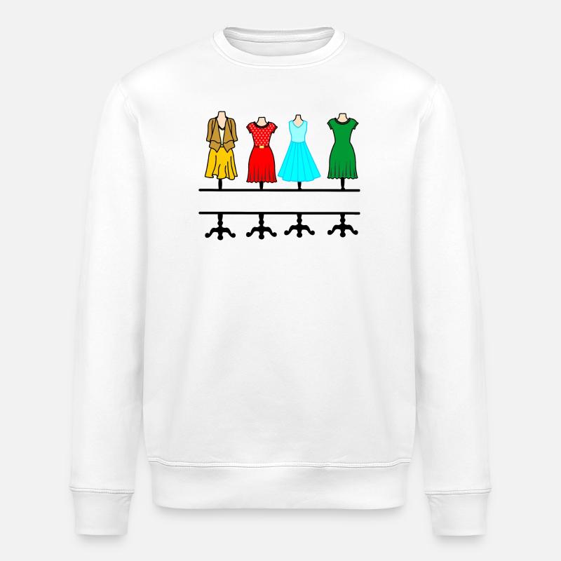 Damenmode mit Textraum - Stanley/Stella Unisex Bio-Sweatshirt ROLLER - Weiß