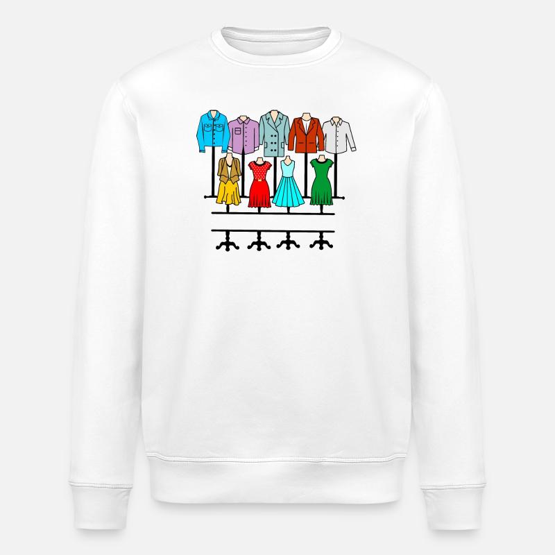Bekleidungsgeschäft Damen und Herren - Stanley/Stella Unisex Bio-Sweatshirt ROLLER - Weiß