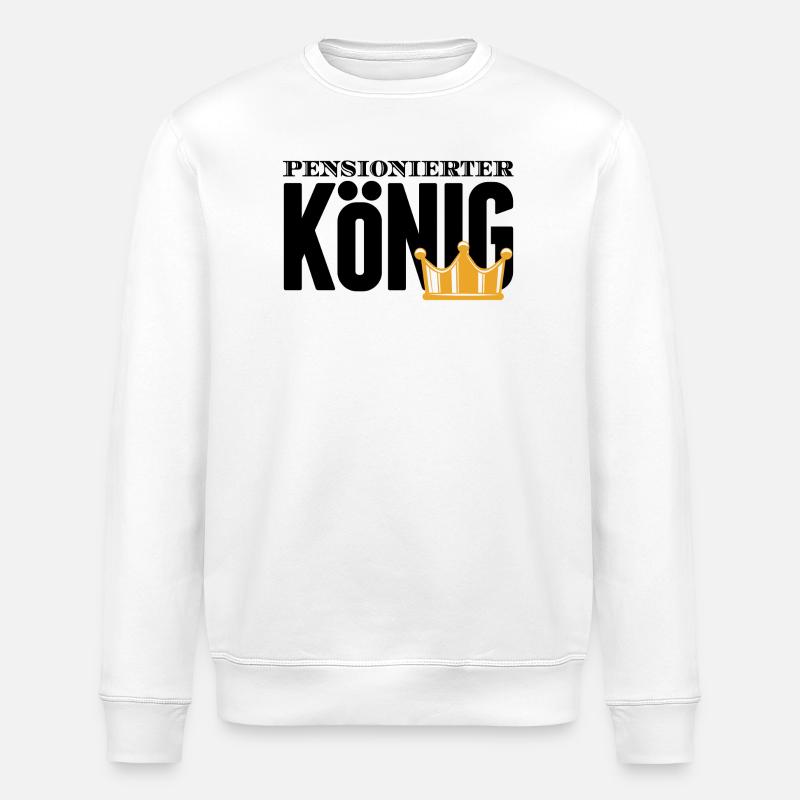 Ruhestand Statement Pensionär Auszeit Abschied - Stanley/Stella Unisex Bio-Sweatshirt ROLLER - Weiß