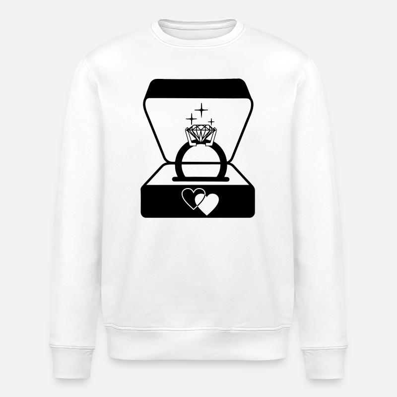 Juwelier Ehering in Box - Stanley/Stella Unisex Bio-Sweatshirt ROLLER - Weiß