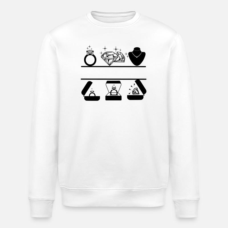 Logo du bijoutier - Sweat bio ROLLER Stanley/Stella Unisexe - blanc