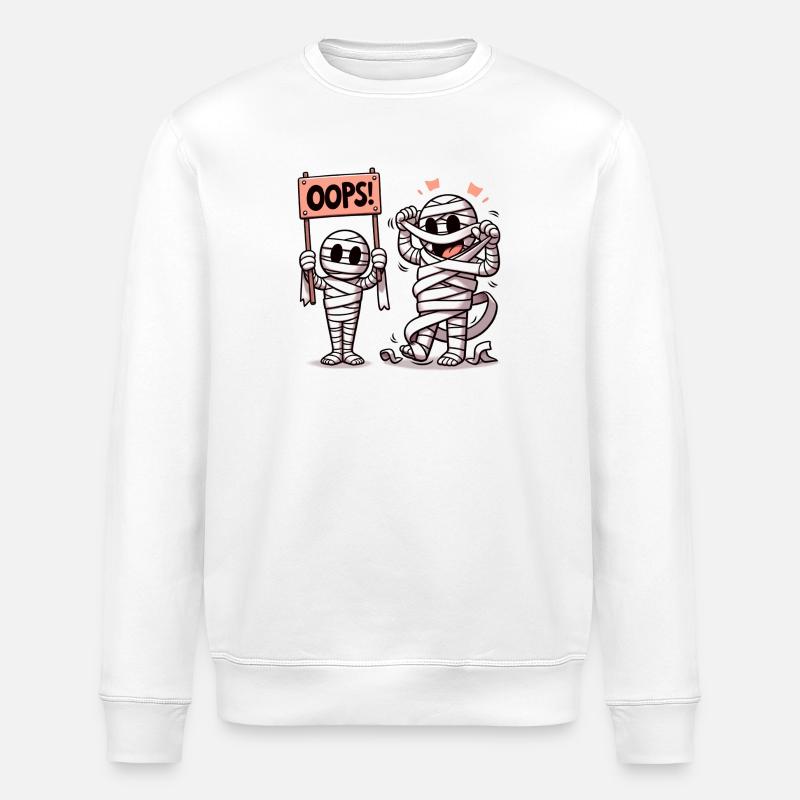 Chaotische Mumien - Stanley/Stella Unisex Bio-Sweatshirt ROLLER - Weiß
