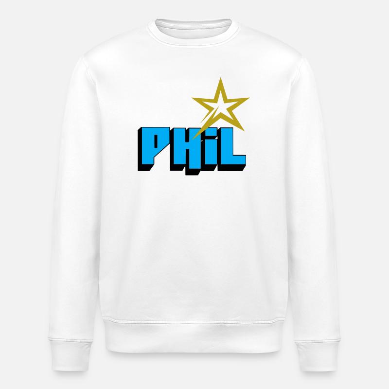 Phil - Sweat bio ROLLER Stanley/Stella Unisexe - blanc