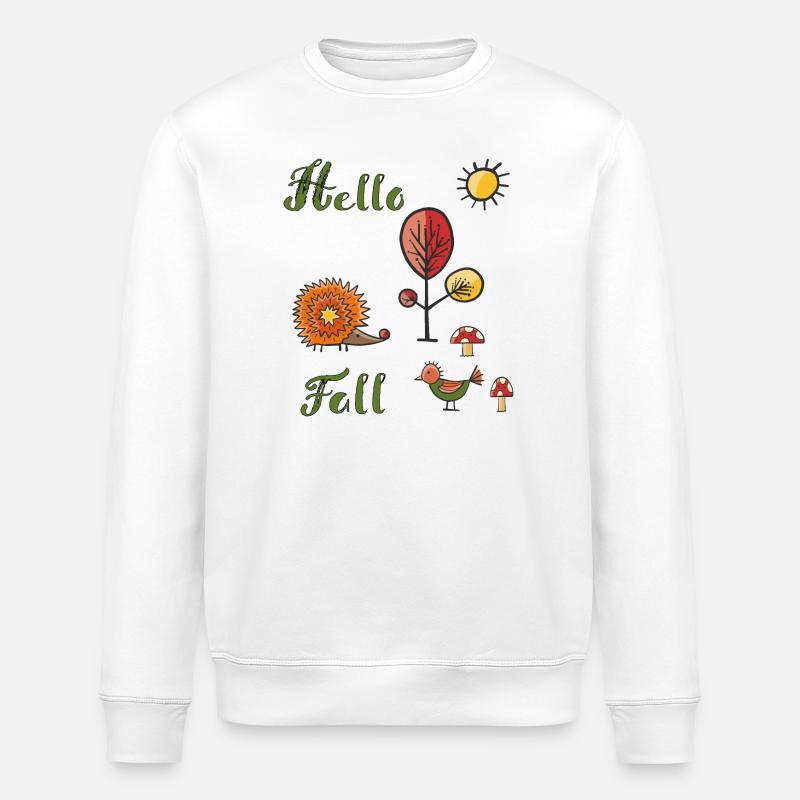 Hello Fall - Stanley/Stella Unisex Bio-Sweatshirt ROLLER - Weiß
