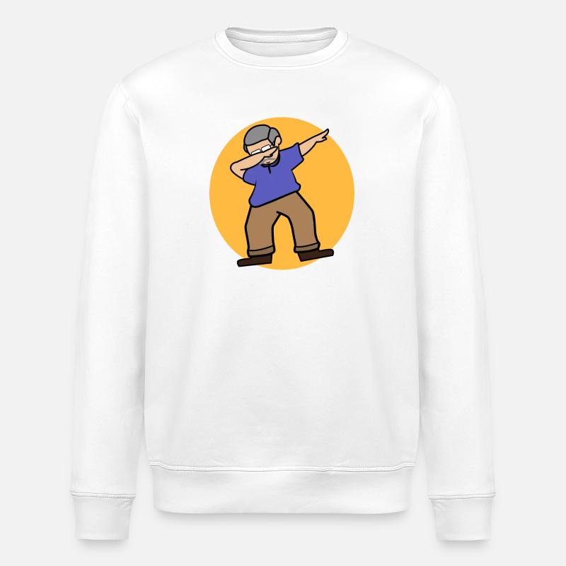 Retirement Senior Statement Leisure Retiree - Stanley/Stella ROLLER Unisex Organic Sweatshirt - white