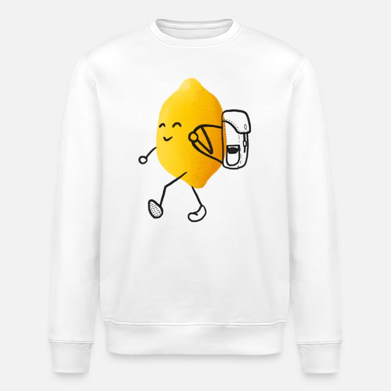 Wander Citrus - Stanley/Stella ROLLER Unisex Organic Sweatshirt - white