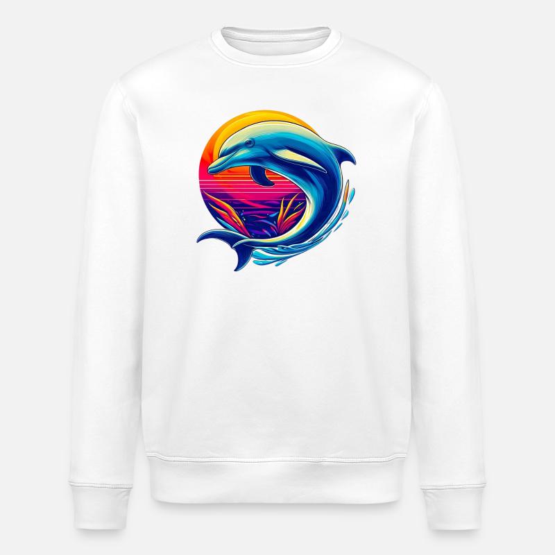 Delfin - Stanley/Stella Unisex Bio-Sweatshirt ROLLER - Weiß