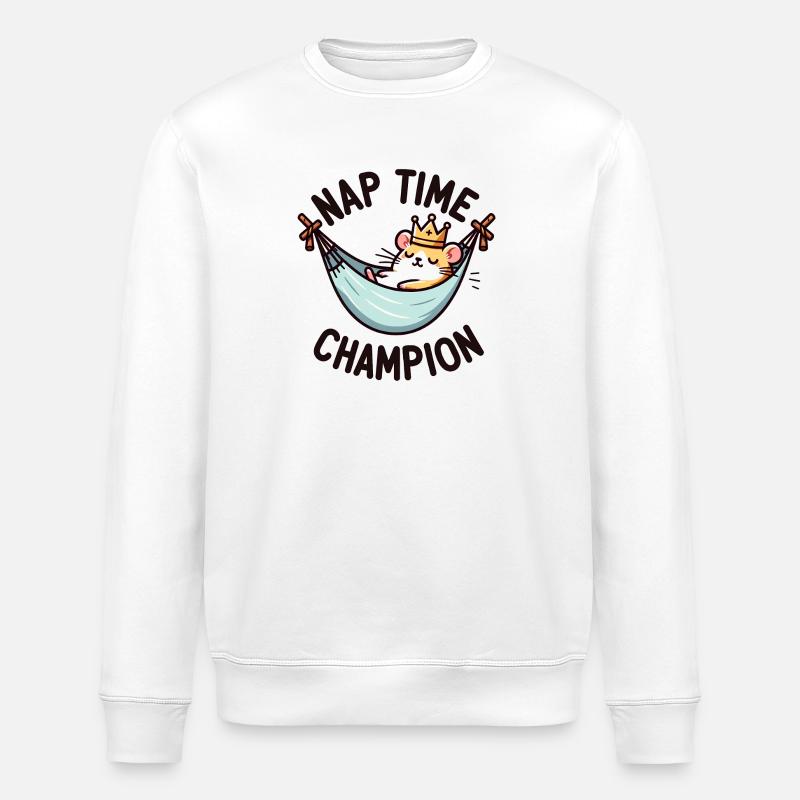 Naptime Champion - Stanley/Stella Unisex Bio-Sweatshirt ROLLER - Weiß
