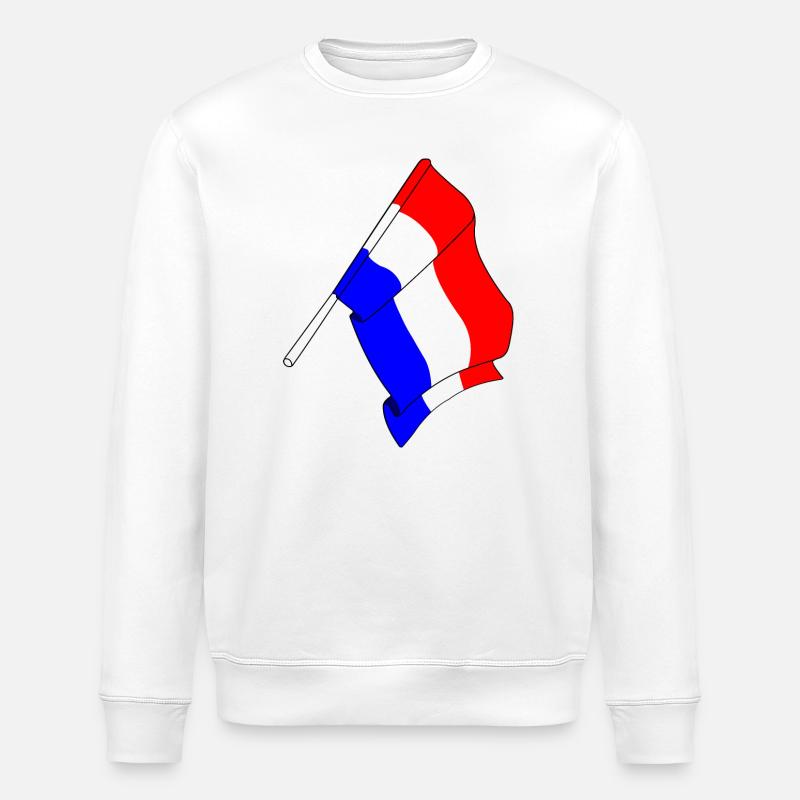 Drapeau des Pays-Bas - Sweat bio ROLLER Stanley/Stella Unisexe - blanc