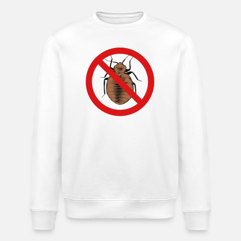 Bettwanze, Bettwanze - Stanley/Stella Unisex Bio-Sweatshirt ROLLER - Weiß
