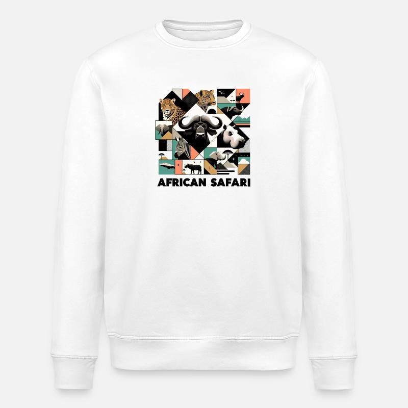 Afrika Safari - Stanley/Stella Unisex Bio-Sweatshirt ROLLER - Weiß