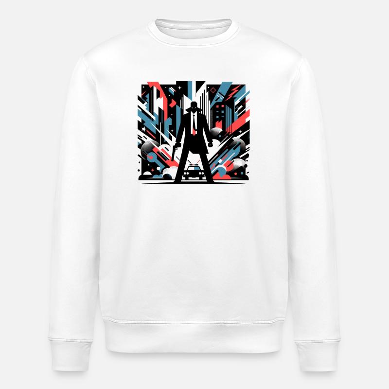 Stadt Chaos - Stanley/Stella Unisex Bio-Sweatshirt ROLLER - Weiß