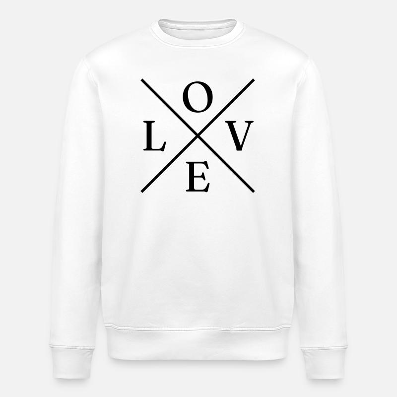 Love - Stanley/Stella Unisex Bio-Sweatshirt ROLLER - Weiß