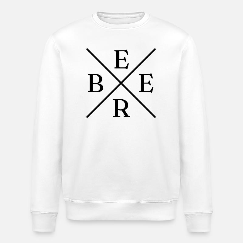 Beer Cross Logo - Stanley/Stella Unisex Bio-Sweatshirt ROLLER - Weiß