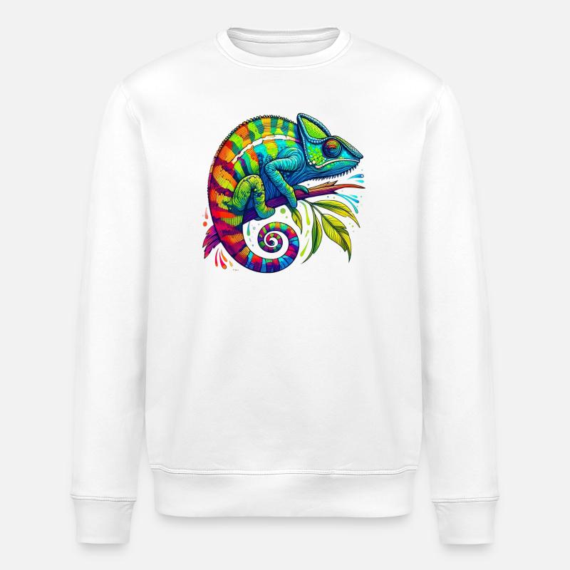 Caméléon - Sweat bio ROLLER Stanley/Stella Unisexe - blanc