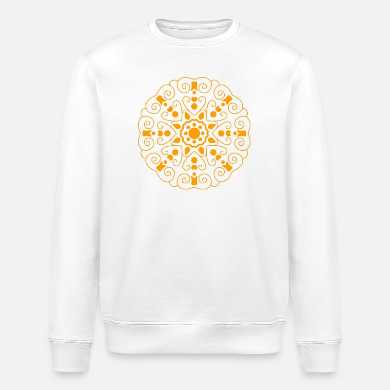 Mandala Ornamental Elegance - Stanley/Stella ROLLER Unisex Organic Sweatshirt - white