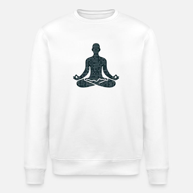 Meditative Pose - Stanley/Stella Unisex Bio-Sweatshirt ROLLER - Weiß