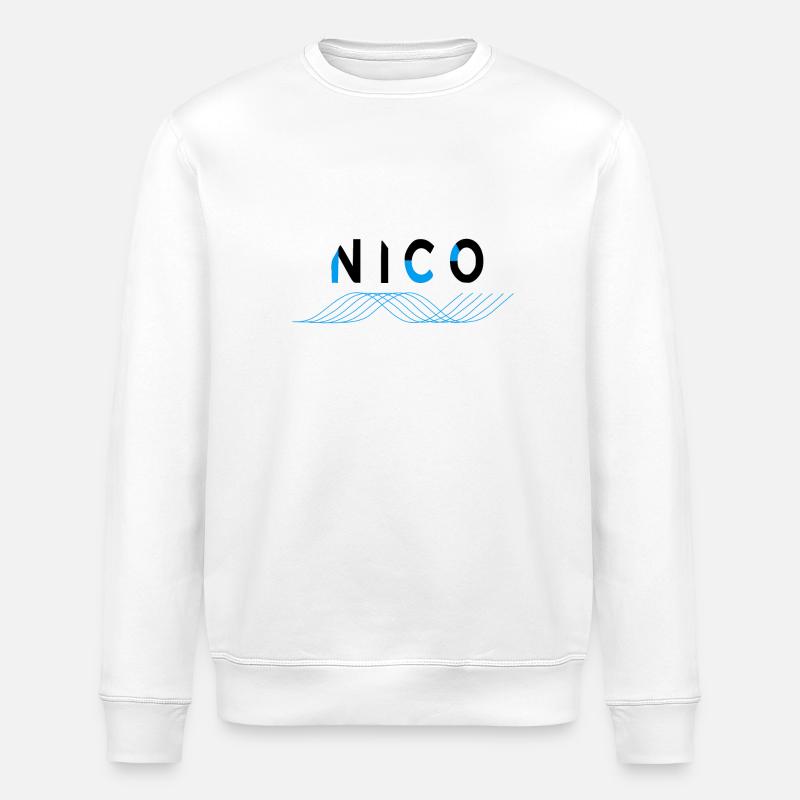 Nico - Sweat bio ROLLER Stanley/Stella Unisexe - blanc