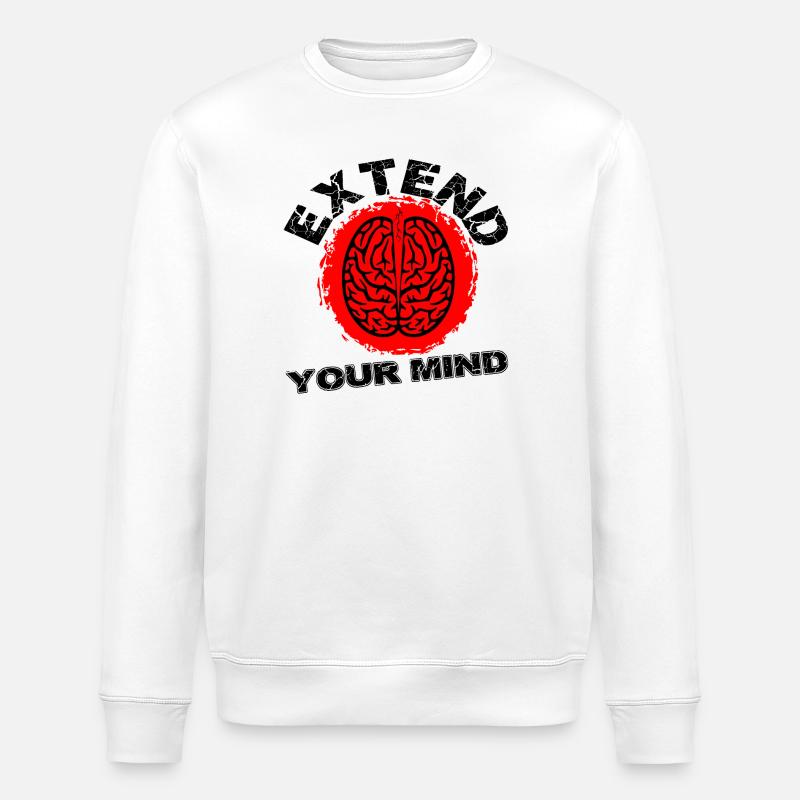 EXTEND YOUR MIND - Stanley/Stella ROLLER Unisex Organic Sweatshirt - white