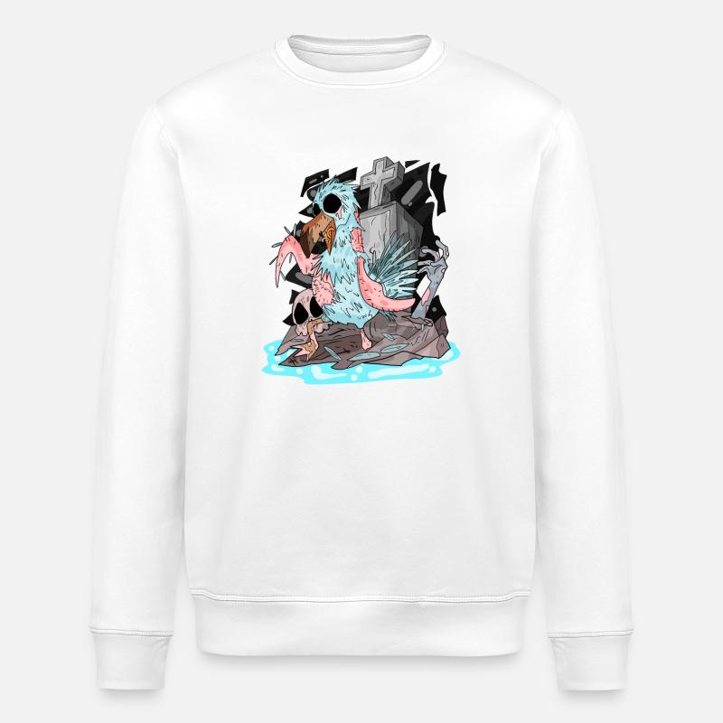 Mouette zombie - Sweat bio ROLLER Stanley/Stella Unisexe - blanc